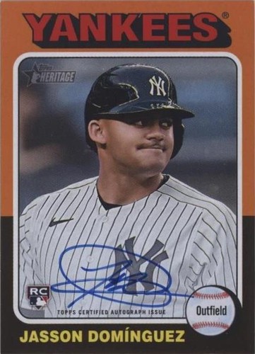 2024 Topps Heritage Jason Dominguez #399 RC | eBay
