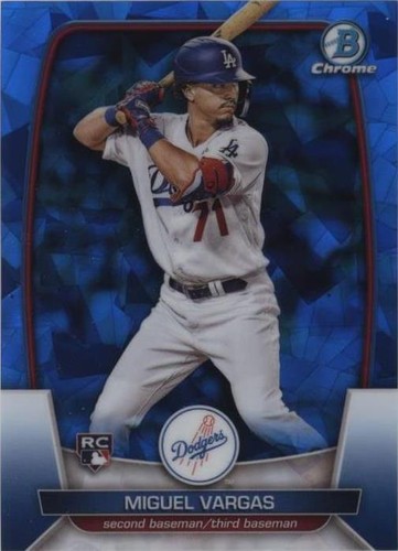 Miguel Vargas 2020 Bowman Chrome Sapphire 1st Auto PSA 10 Dodgers 