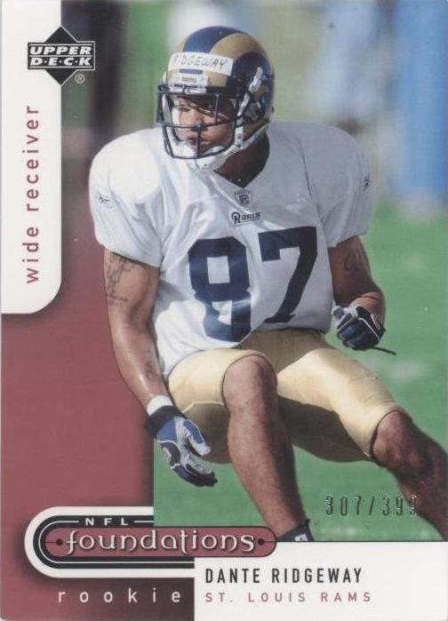2005 Upper Deck NFL Foundations Dante Ridgeway #117