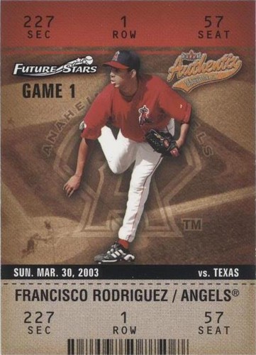 2003 Fleer Authentix - Francisco Rodriguez #103