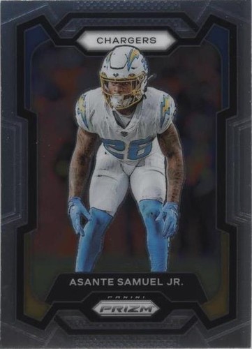 Asante Samuel Signed 2021 Panini Prizm Orange Disco Refractor