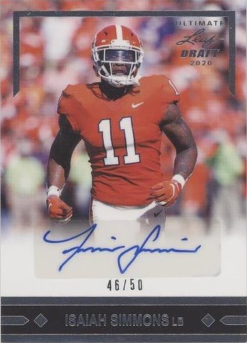 2020 Leaf Ultimate Draft Isaiah Simmons #91-IS1