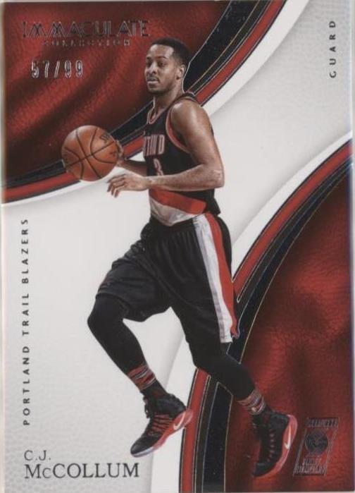 2016-17 Panini Immaculate Collection - C.J. McCollum #12