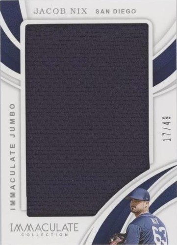 2019 Panini Immaculate Collection - Jacob Nix #IJ-JN