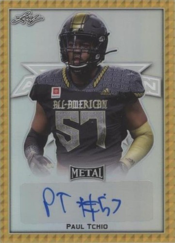 2020 Leaf Metal U.S. Army All-American Bowl Paul Tchio #BA-PT1