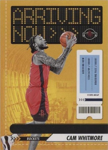 2023-24 Panini NBA Hoops Cam Whitmore Arriving Now RC #22 2023-24 Panini NBA Hoops Cam Whitmore Arriving Now RC #22