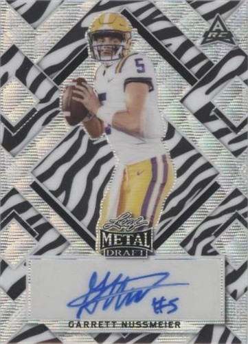 2022 Leaf Metal Draft Garrett Nussmeier #BA-GN1