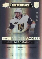 2021-22 Upper Deck Credentials - Daniil Miromanov #101