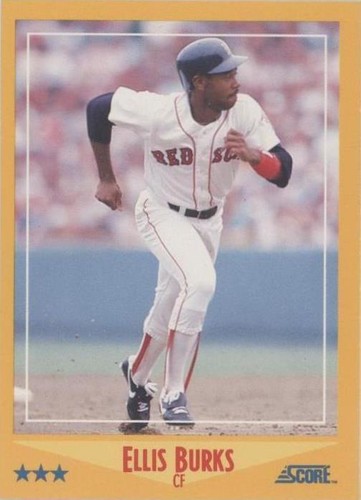 メジャーリーグ　カード　Ellis Burks 1988 Score 472 Ellis Burks Boston Red Sox Rookie Baseball