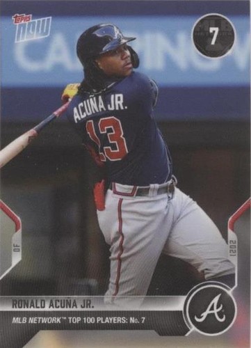 2021 Topps Now MLB Network Top 100 Players - Ronald Acuña Jr. #T-7