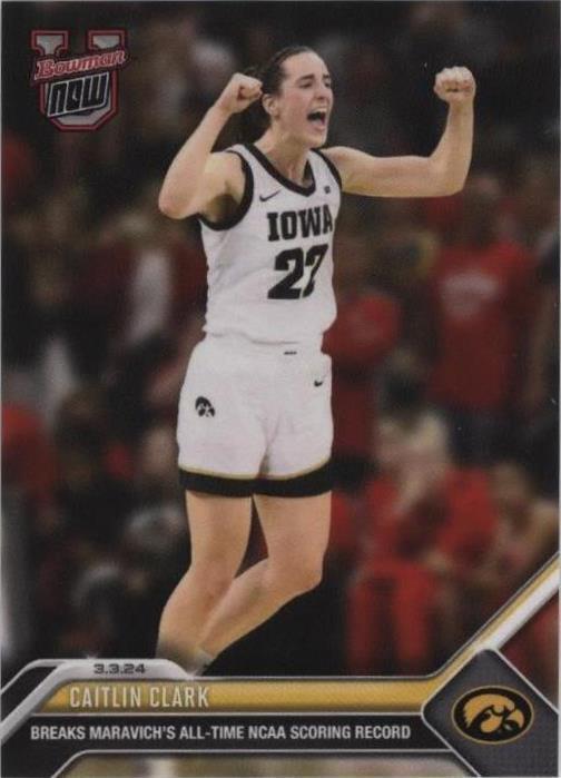 2023-24 Bowman U Now Caitlin Clark #61/51861 Rookie Card