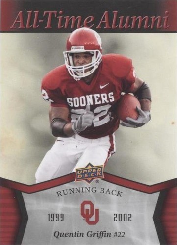 2011 Upper Deck University of Oklahoma Quentin Griffin #ATA-QG