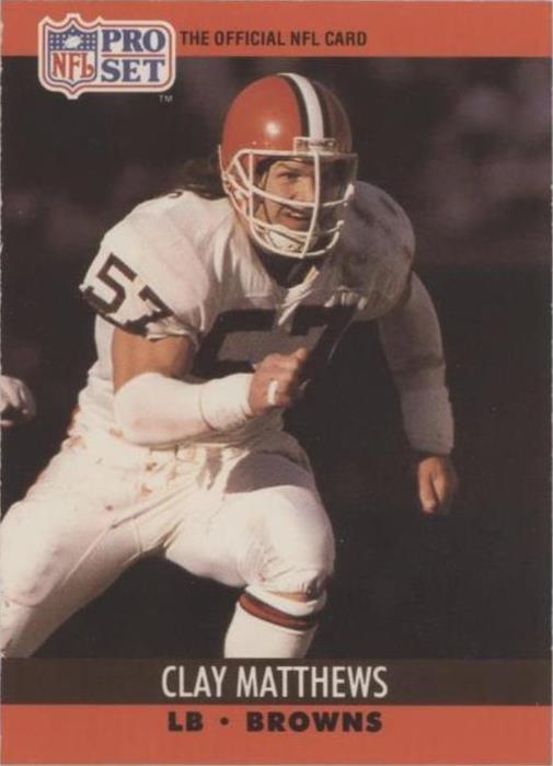 Juego profesional Clay Matthews #474 1990