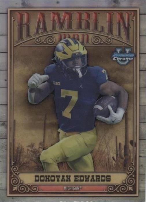 2023 Bowman University Chrome Donovan Edwards #RM-15