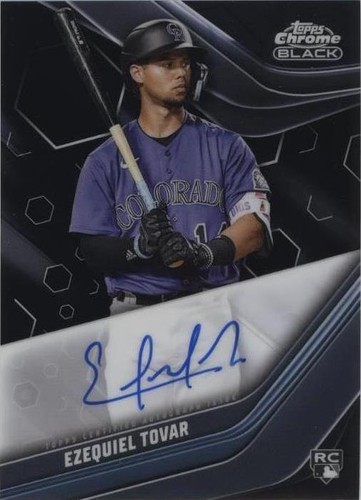 2023 Topps Chrome Black - Ezequiel Tovar #CBA-ET