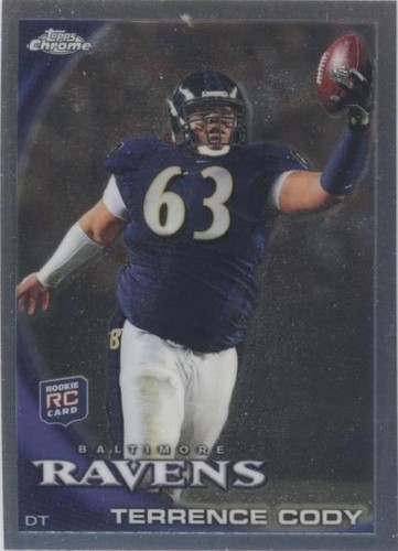 2010 Topps Chrome Terrence Cody #C88