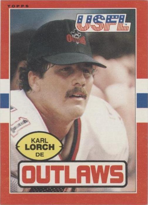 1985 Topps USFL Karl Lorch #6