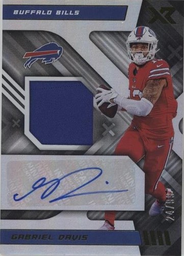 2022 Panini XR Gabriel Davis #AUS-GD