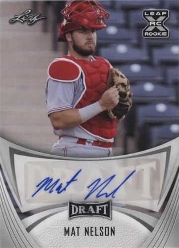 2021 Leaf Draft - Mat Nelson #BA-MN1
