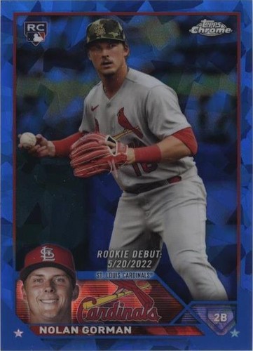 2023 Topps Chrome Update Series Sapphire Edition - Nolan Gorman #USCS221