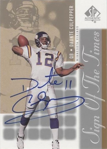 2000 SP Authentic Daunte Culpepper #DC