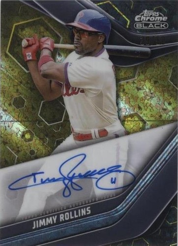 2023 Topps Chrome Black - Jimmy Rollins #CBA-JRO