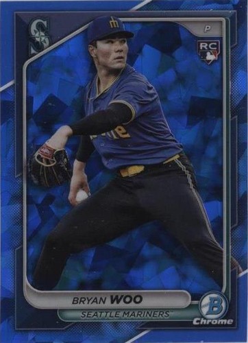 2024 Bowman Chrome Bryan Woo Orange Refractor Rookie Auto RC #12 