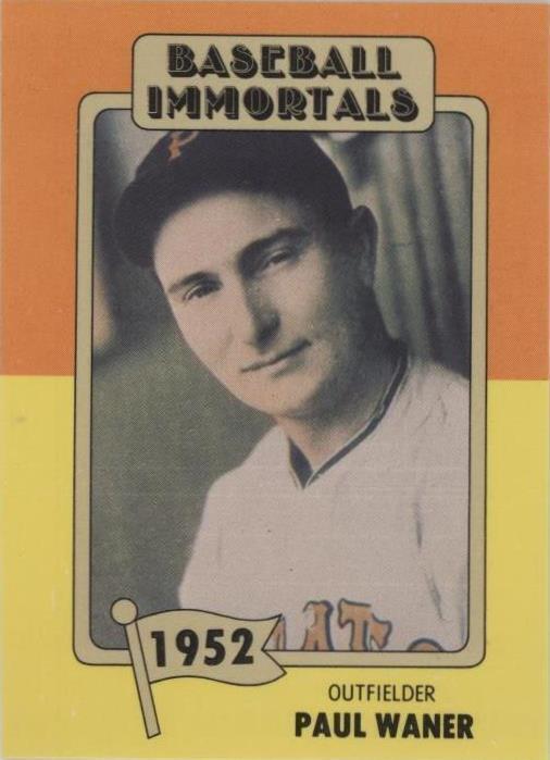 1980-84 SSPC Baseball Immortals primera impresión - Paul Waner #62