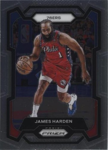 James Harden 2023-24 Panini Prizm Silver Prizm #98 NBA 76ers