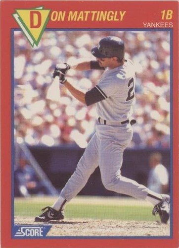 1989 Score 100 Hottest Players - Don Mattingly #10
