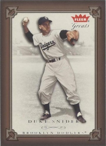 2004 Fleer Greats of the Game - Duke Snider #20