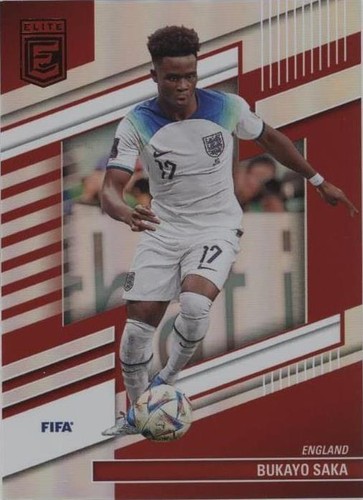 2022-23 Panini Obsidian FIFA England Bukayo Saka Purple