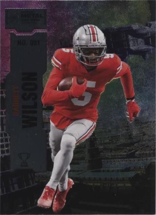 2022 Skybox Metal Universe Champions Garrett Wilson #091