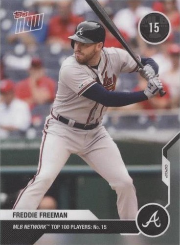 2020 Topps Now MLB Network Top 100 Players - Freddie Freeman #MN15