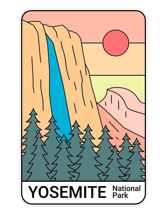 Yosemite National Park Sticker Decal A545