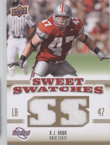 2010 NCAA Sweet Spot A.J. Hawk #SSW-1