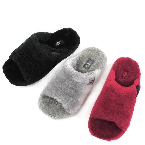 

МУЖСКИЕ ТАПОЧКИ UGG FLUFF YOU M / 1117473 Черный Красный Серый, UGG 1117473