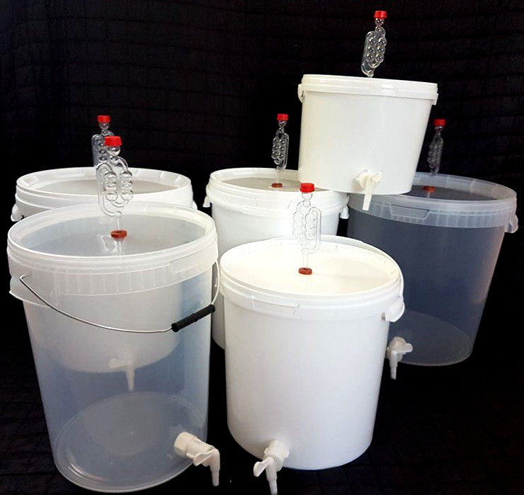 Kompletter Gärbehälter Gärbottich Gäreimer Eimer Gärfass von 5-33L Fermentation
