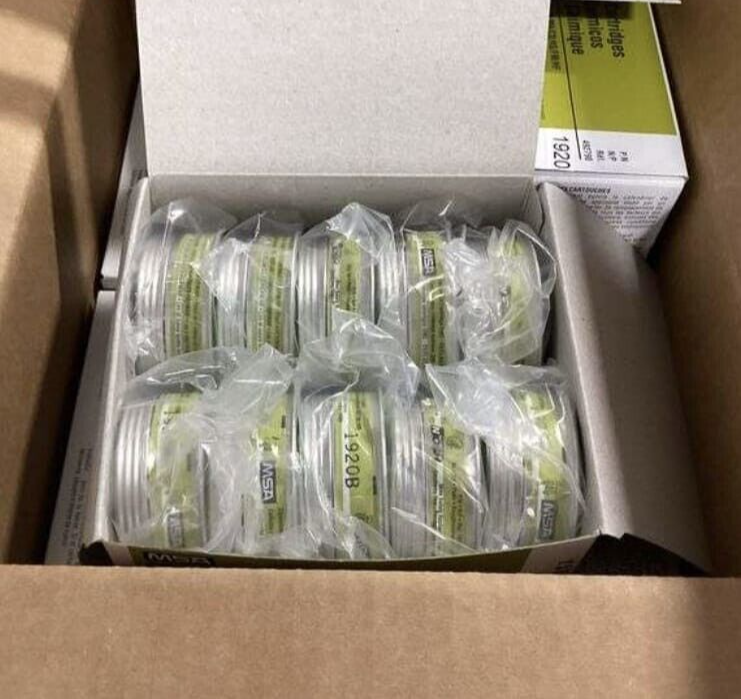 MSA Multi Gas Chemical Cartridges 492790 Comfo Respirator GME filter Box of 10