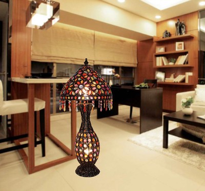 European Retro MetalAcrylic Height 100CM E14 Bedroom Living Room Floor Lamp