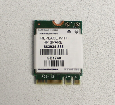 3168NGW Intel Ac 3168Ngw Dual Band Wifi Bt 4.2 Ngff M2 ''GRADE A''