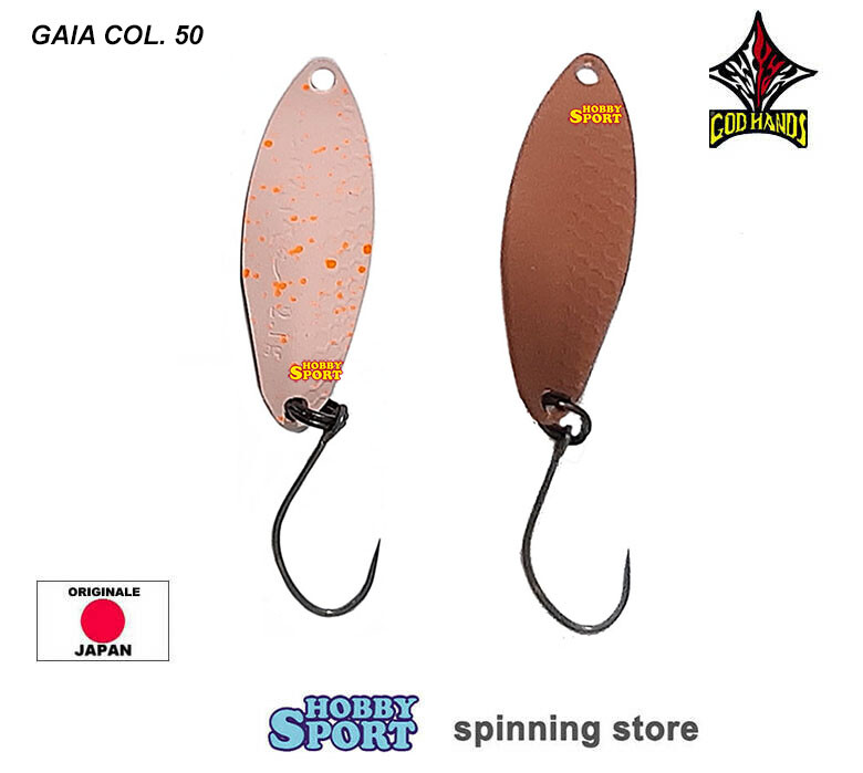 GOD HANDS GAIA 2,1 GR COL. 50 LIGHT PINK BROWN SPOON AREA TROUT SPINNING
