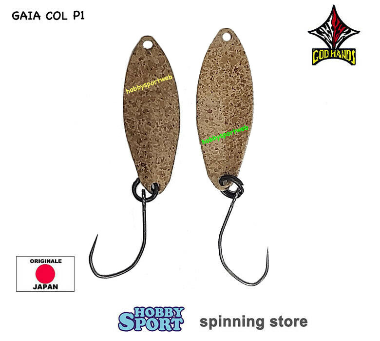 GOD HANDS GAIA 2,1 GR COL. P1 PELLET JAPAN SPOON AREA TROUT SPINNING