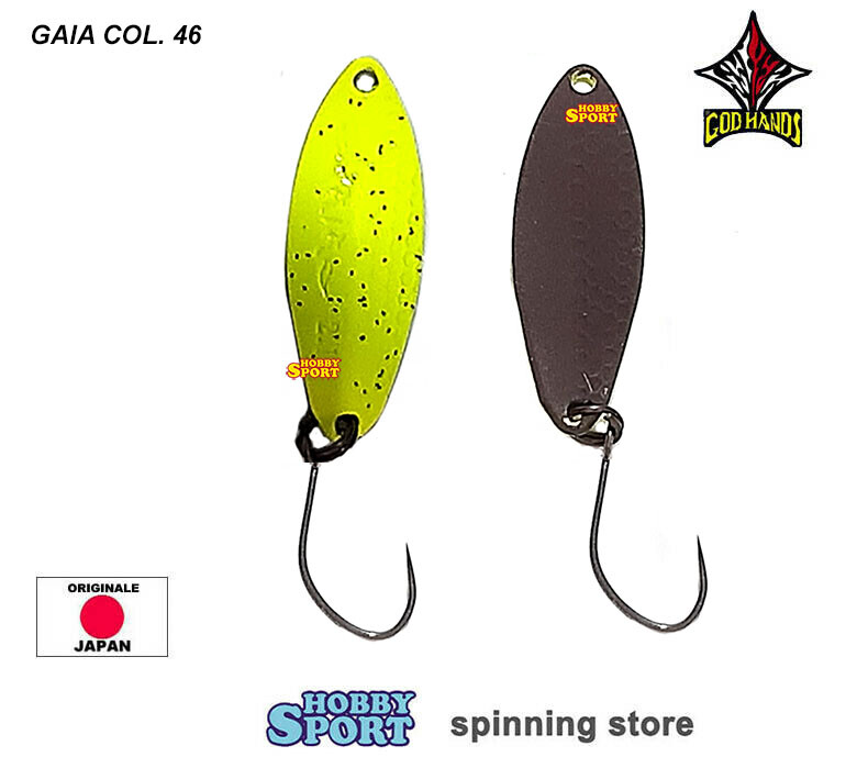 GOD HANDS GAIA 2,1 GR COL. 46 YELLOW  LEMON BROWN SPOON AREA TROUT SPINNING