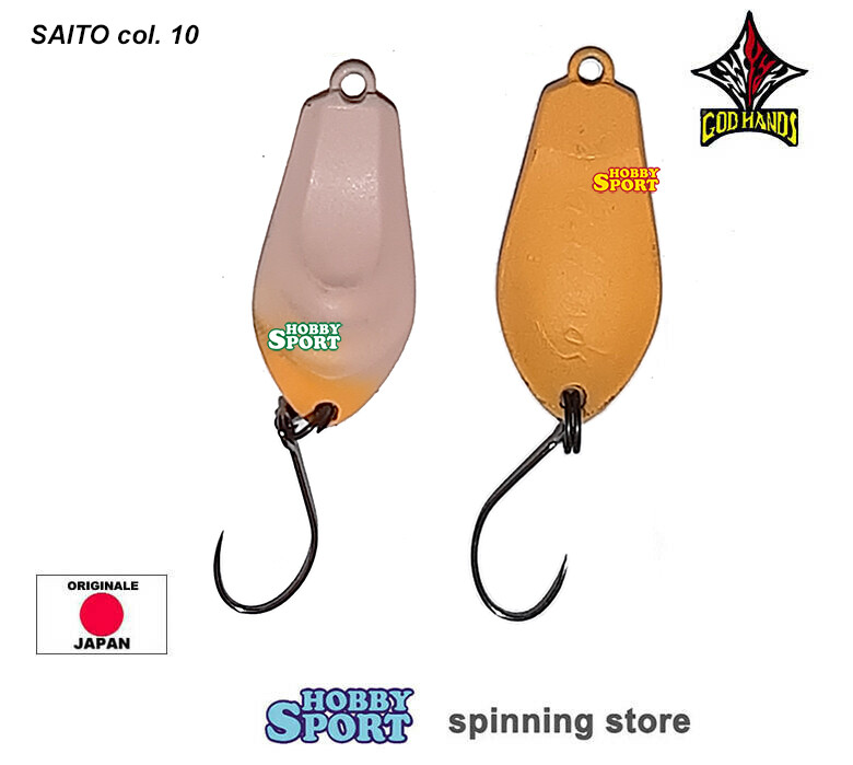 GOD HANDS SAITO  3,0 GR COL. 10 LIGHT PINK YELLOW SPOON AREA TROUT SPINNING