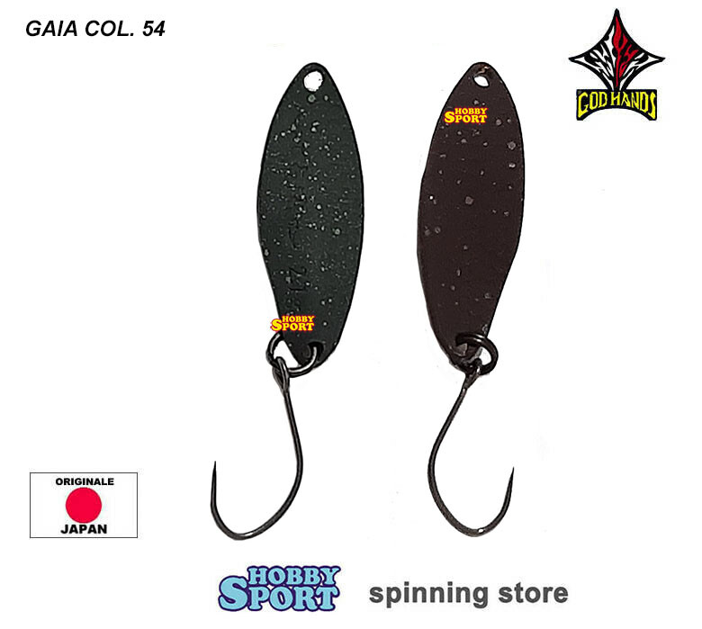 GOD HANDS GAIA 2,1 GR COL. 54 BLACK PELLET JAPAN AREA TROUT SPINNING