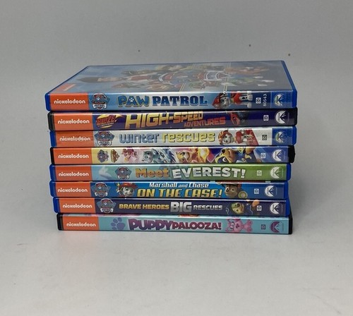 PAW PATROL Lot Of 7+ DVDs Nickelodeon Marshall Chase Bundle