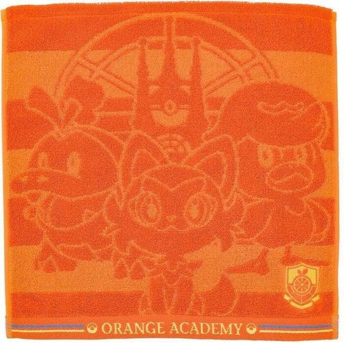 Pokemon Center Original ORANGE ACADEMY Hand Towel SCARLET & VIOLET NWT