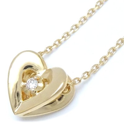 fdcp 4  heart 18K Yellow Gold Necklace Diamond /292218