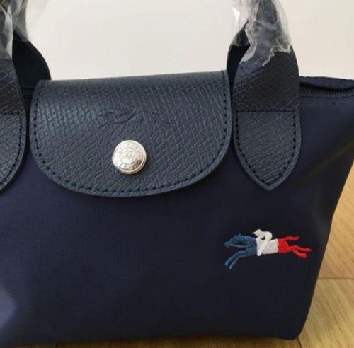 Longchamp Le Pliage Très Paris Limited Navy Shoulder Bag　XS New Outlet　From　Japn